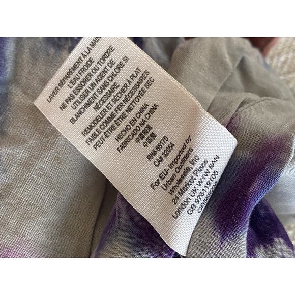 Free People Pink Tie Dye Mini Skirt Cotton (Size 4) - Picture 6 of 6